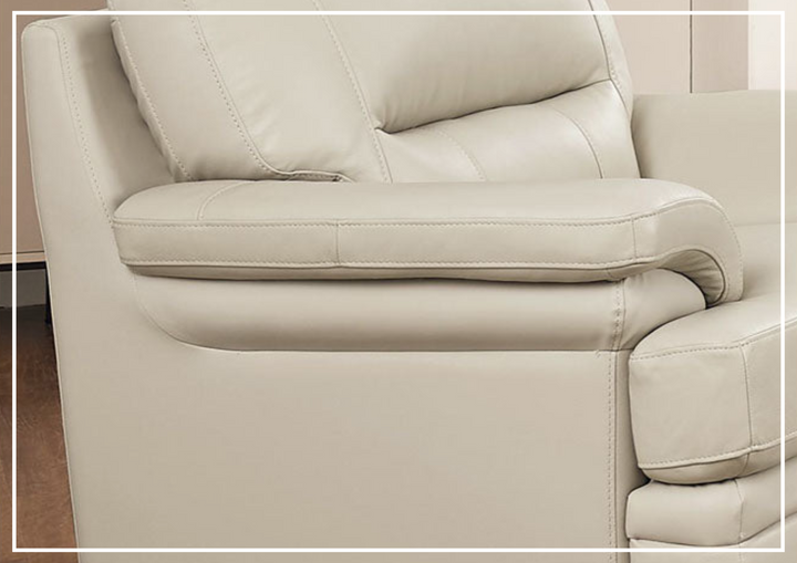 Hydeline Luxor Premium Leather Chair with Cushion Arms
