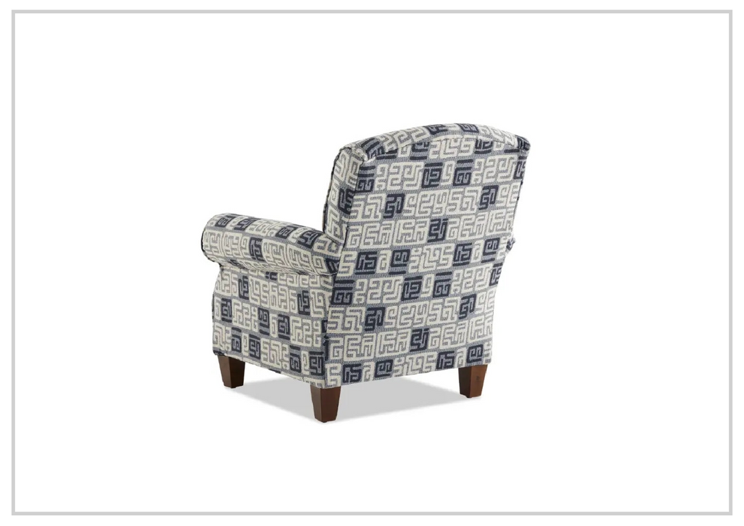 Klaussner Marie Fabric Accent Chair With Rolled Arms