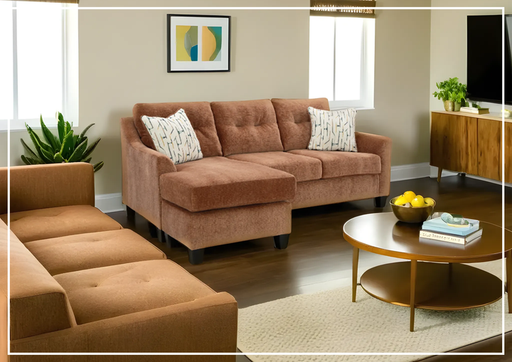 Gio Italia Ammonite Queen Sofa Sleeper with chaise