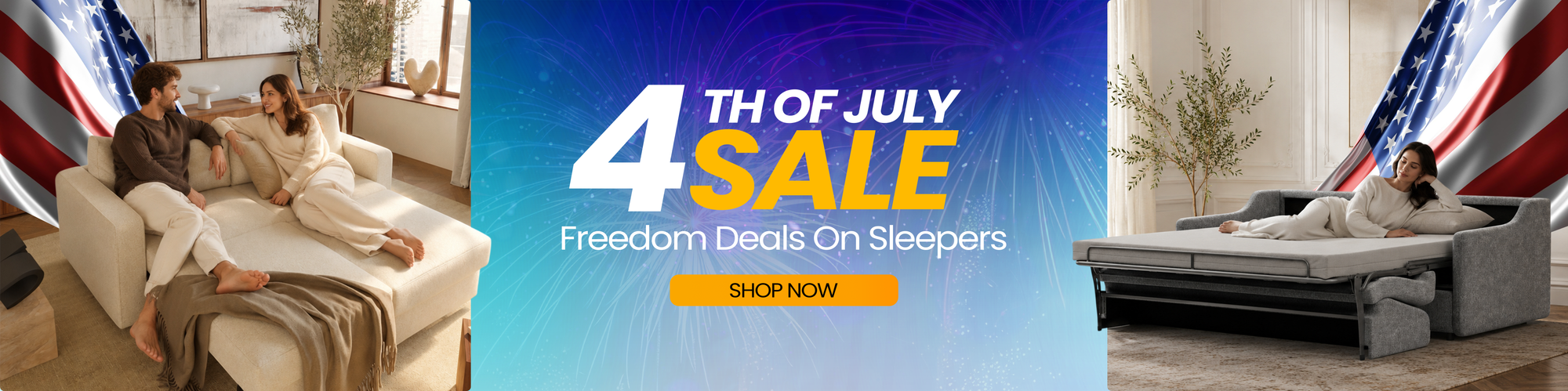 4th of July sale : Freedomen sale on sleepers