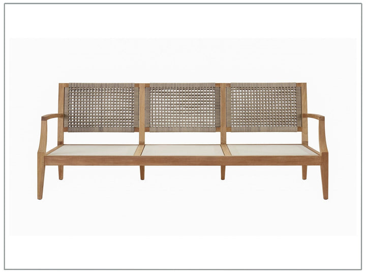 Universal Furniture Coastal Living Outdoor Chesapeake Sofa with Natural Teak Finish