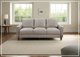 Gio Italia York 3-Seater Stationary Classic Leather Sofa