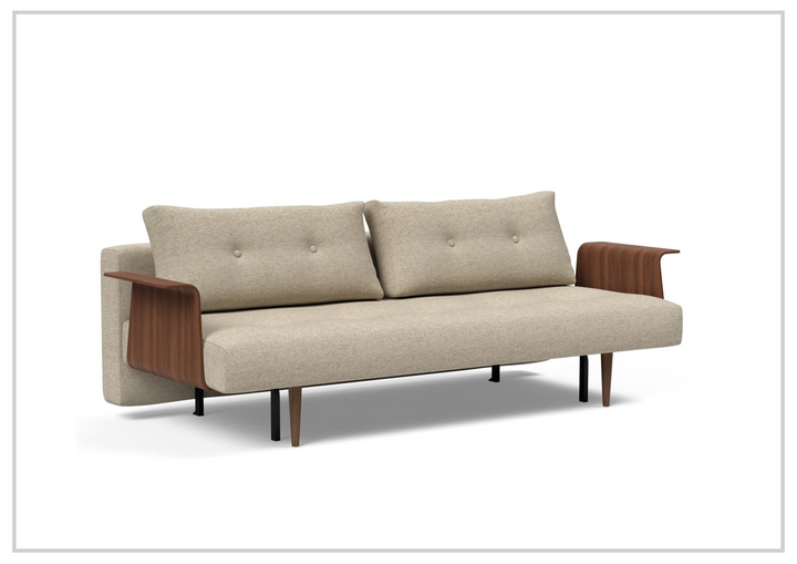 Innovation Living Recast Dark Styletto 2-Seater Fabric Sleeper Sofa-SOFABED