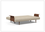 Innovation Living Recast Dark Styletto 2-Seater Fabric Sleeper Sofa-SOFABED