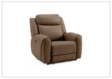 Gio Italia Wonder Power Recliner Chair In Leather and Fabric Options-SOFABED