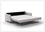 Luonto Elfin Fabric King Sleeper Sofa with Chrome or Wood Legs