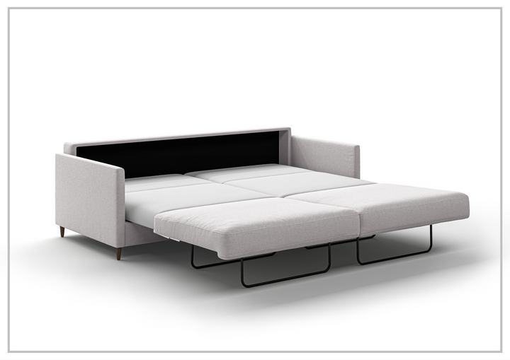 Luonto Elfin Fabric King Sleeper Sofa with Chrome or Wood Legs