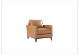 Gio Italia Harper Leather Chair in Tan Color-SOFABED