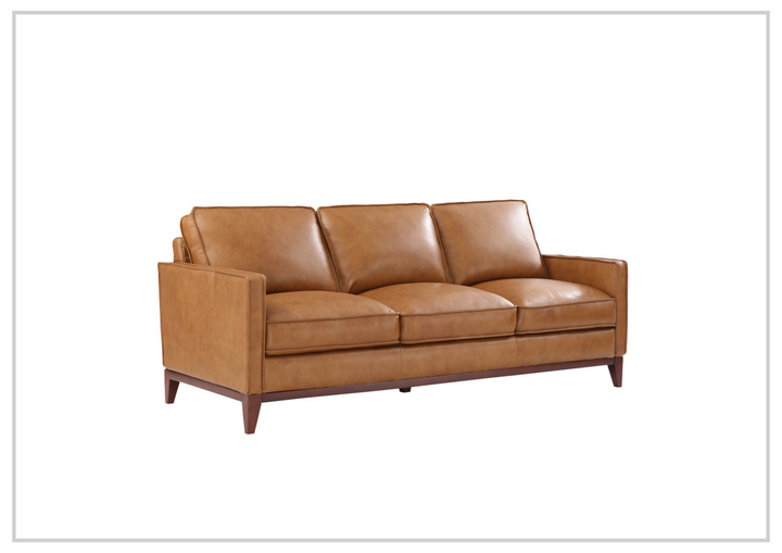 Gio Italia Harper Leather 3-Seater Sofa with Track Arms-SOFABED