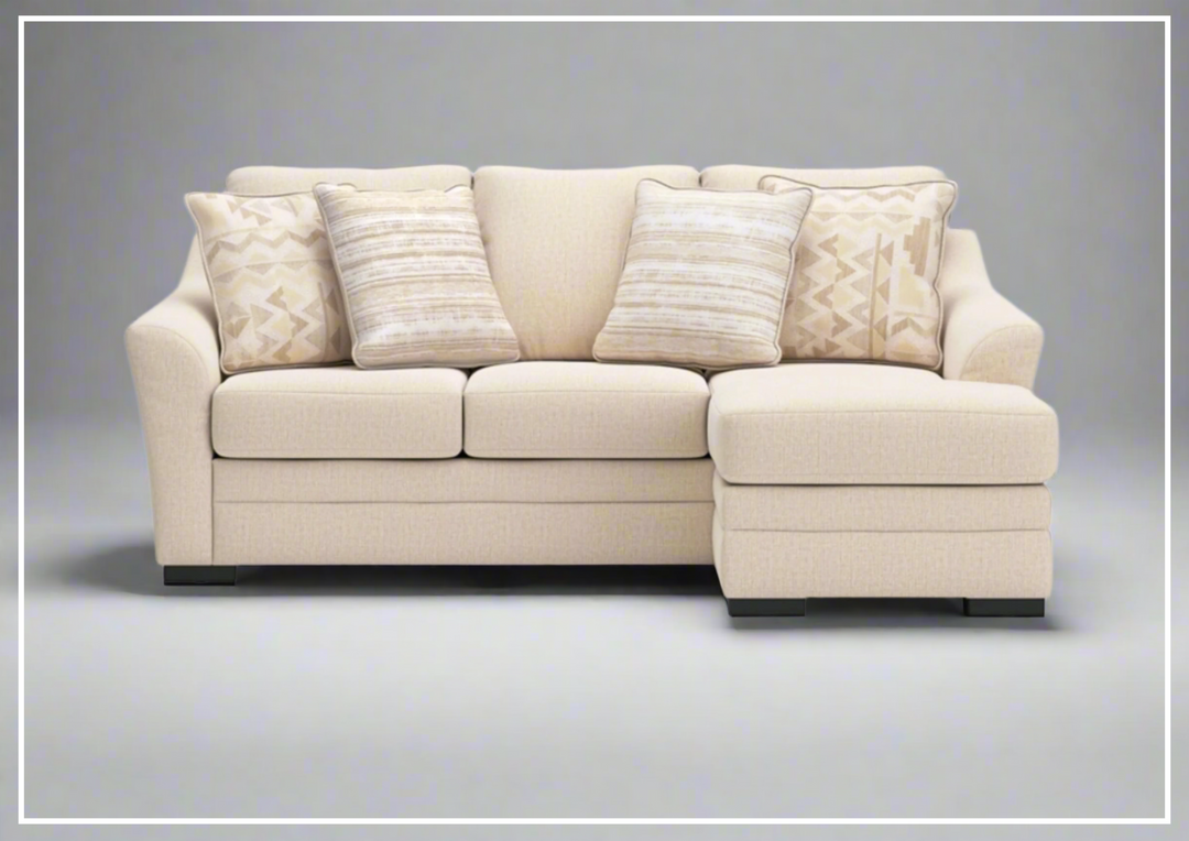 Gio Italia Lorien Queen Fabric Sleeper Sectional With Chaise - Sofabed