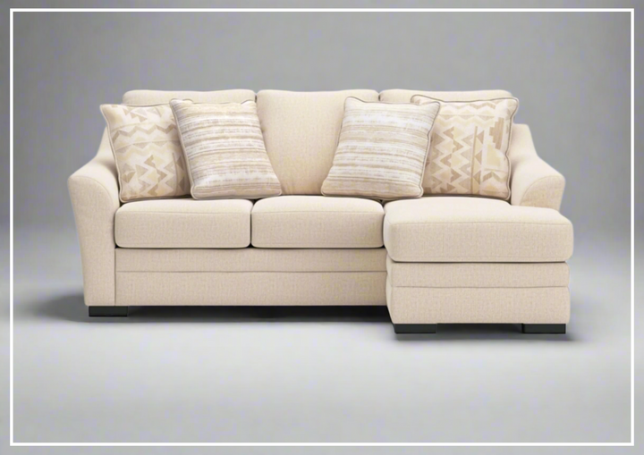 Gio Italia Lorien Queen Fabric Sleeper Sectional With Chaise - Sofabed