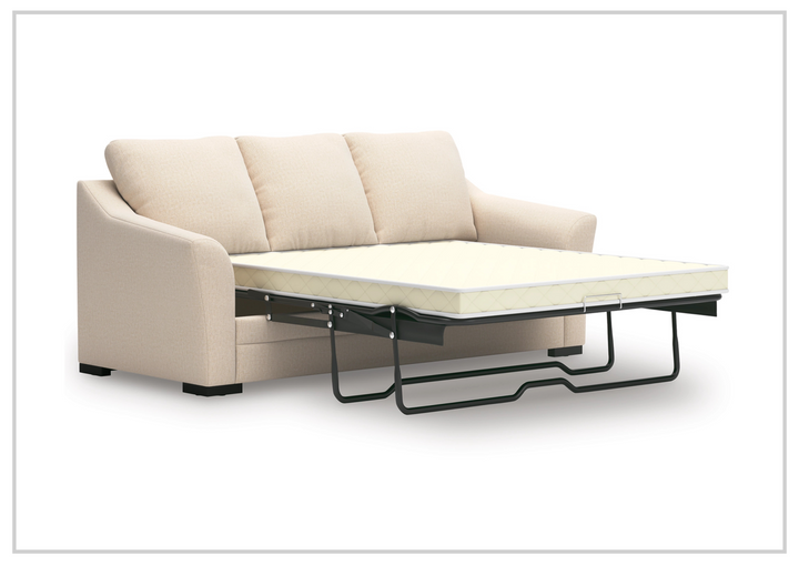 Gio Italia Lorien Queen Fabric Sleeper Sectional With Chaise - Sofabed