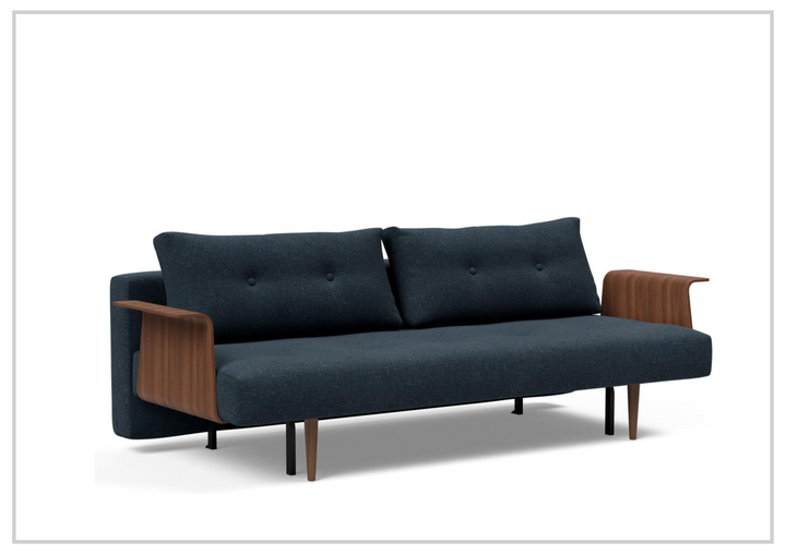 Innovation Living Recast Dark Styletto 2-Seater Fabric Sleeper Sofa-SOFABED