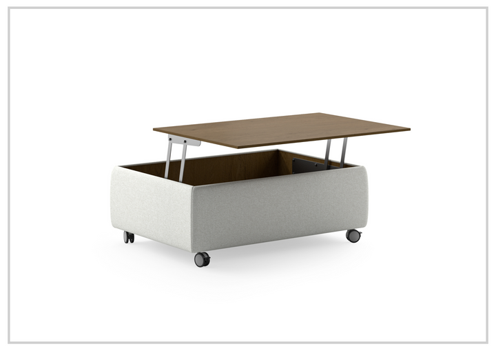 Functional Coffee Table with Casters