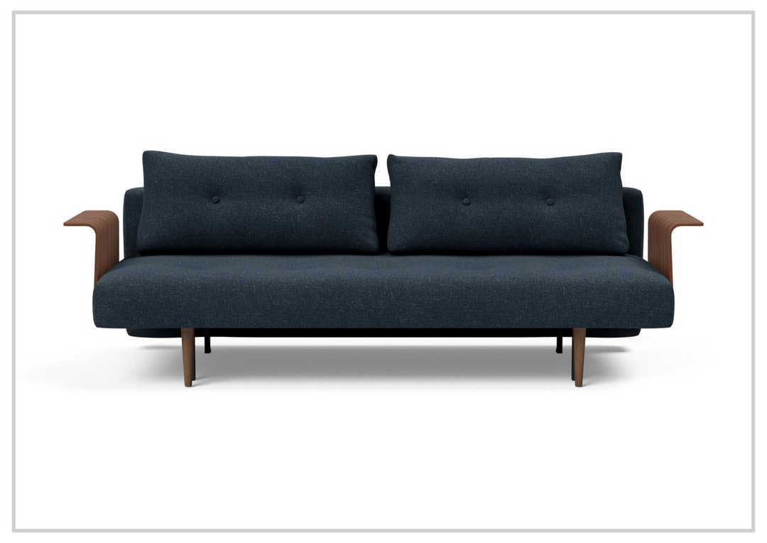Innovation Living Recast Dark Styletto 2-Seater Fabric Sleeper Sofa-SOFABED