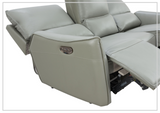 Gio Italia Heather 3 Seater Lay Flat Power Reclining Sofa With Power Headrest