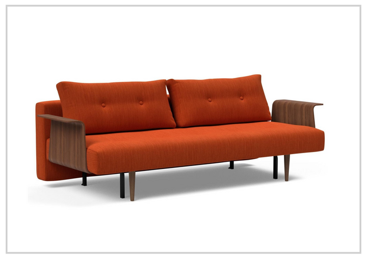Innovation Living Recast Dark Styletto 2-Seater Fabric Sleeper Sofa-SOFABED