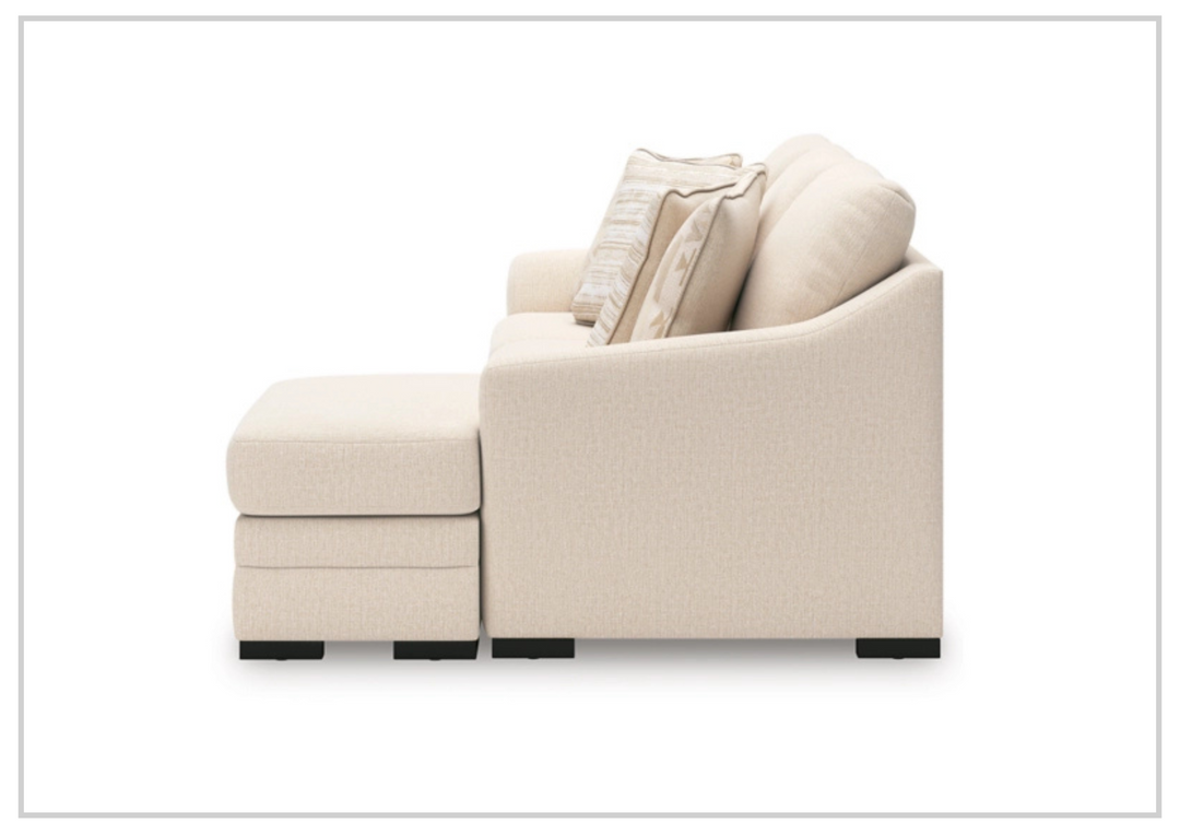 Gio Italia Lorien Queen Fabric Sleeper Sectional With Chaise - Sofabed