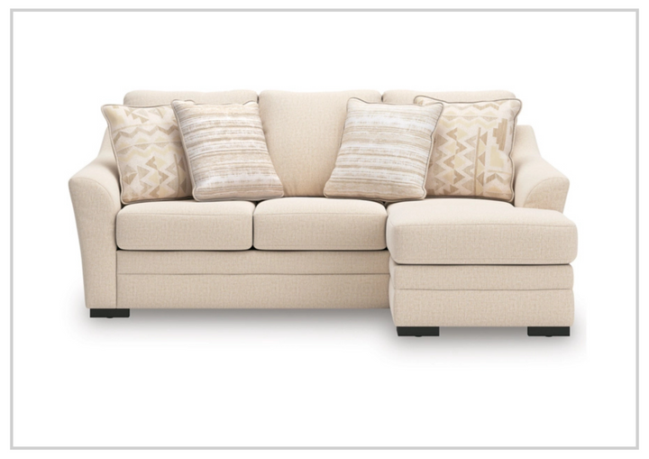 Gio Italia Lorien Queen Fabric Sleeper Sectional With Chaise - Sofabed