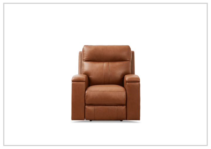 Hydeline Venice Power Headrest Brown Leather Reclining Chair