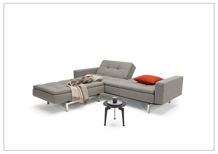 Innovation Living Dublexo 2-Seater Fabric Sofa Bed With Stainless Steel Legs-SOFABED