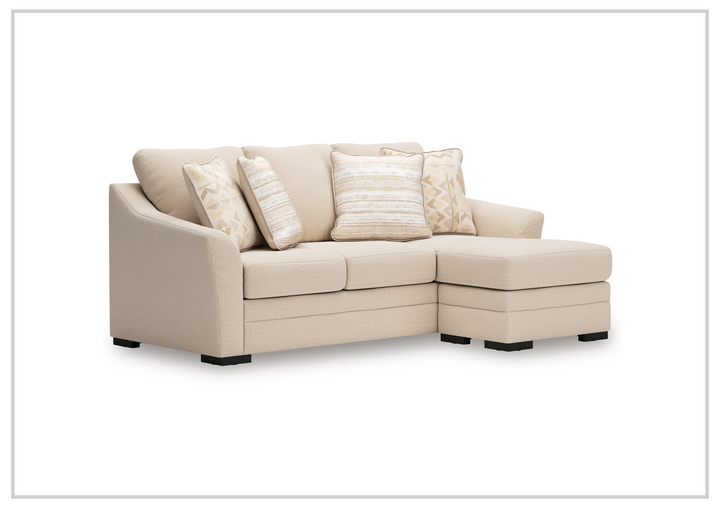 Gio Italia Lorien Queen Fabric Sleeper Sectional With Chaise - Sofabed