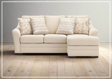 Gio Italia Lorien Queen Fabric Sleeper Sectional With Chaise - Sofabed