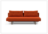 Innovation Living Recast Dark Styletto 2-Seater Fabric Sleeper Sofa-SOFABED
