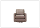 Hydeline Ashby 360-Degree Swivel Leather Arm Chair