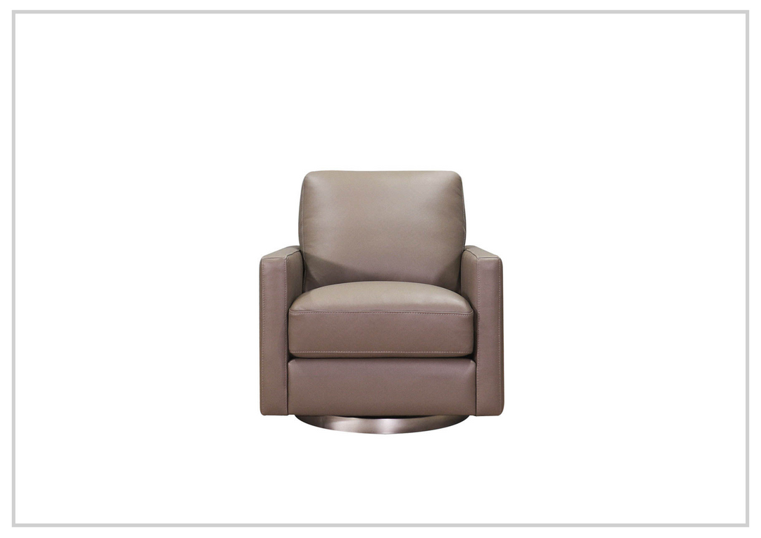Hydeline Ashby 360-Degree Swivel Leather Arm Chair
