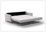 Luonto Elfin Fabric King Sleeper Sofa with Chrome or Wood Legs