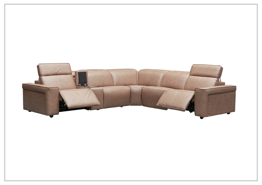 Klaussner Lorenzo 6 Pieces Power Recliner Sectional Sofa