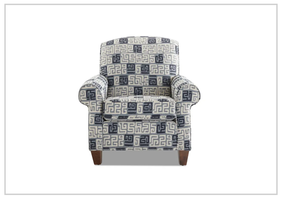 Klaussner Marie Fabric Accent Chair With Rolled Arms