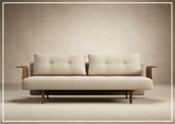 Innovation Living Recast Dark Styletto 2-Seater Fabric Sleeper Sofa-SOFABED
