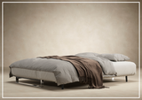 Innovation Living Supremax 2-Seater Fabric Sleeper Sofa with Ottoman-SOFABED