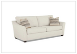 Klaussner Linville Cream Fabric Living Room Set (Sofa + Loveseat)