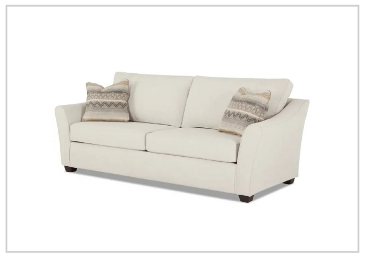 Klaussner Linville Cream Fabric Living Room Set (Sofa + Loveseat)