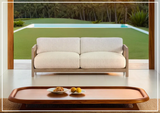 Bernhardt Outdoor 84" Montaigne Sofa with Plush cushions