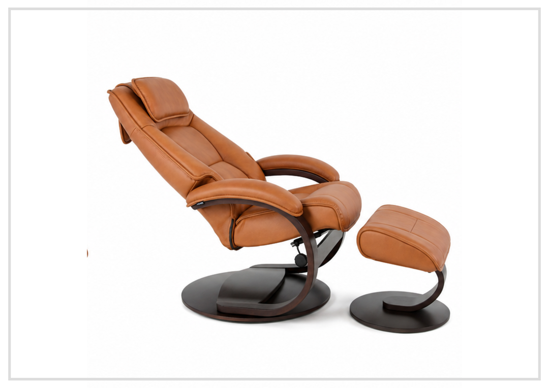 Fjords Admiral C Recliner Chair with Foot Stool and Swivel Base