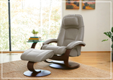Fjords Admiral C Recliner Chair with Foot Stool and Swivel Base