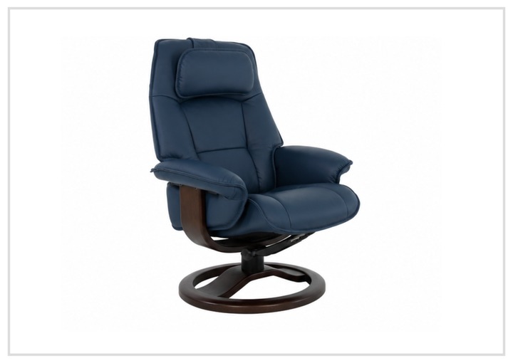 Fjords Admiral R Recliner Chair with Foot Stool and Swivel Base