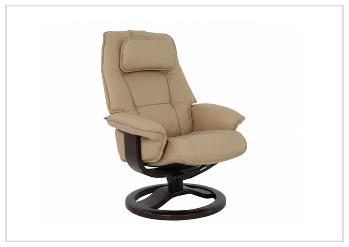 Fjords Admiral R Recliner Chair with Foot Stool and Swivel Base