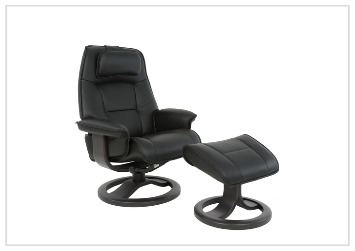Fjords Admiral R Recliner Chair with Foot Stool and Swivel Base