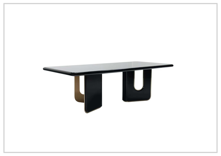 Klaussner Alessio Wooden Dining Table In Black - SOFABED