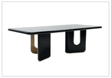 Klaussner Alessio Wooden Dining Table In Black - SOFABED