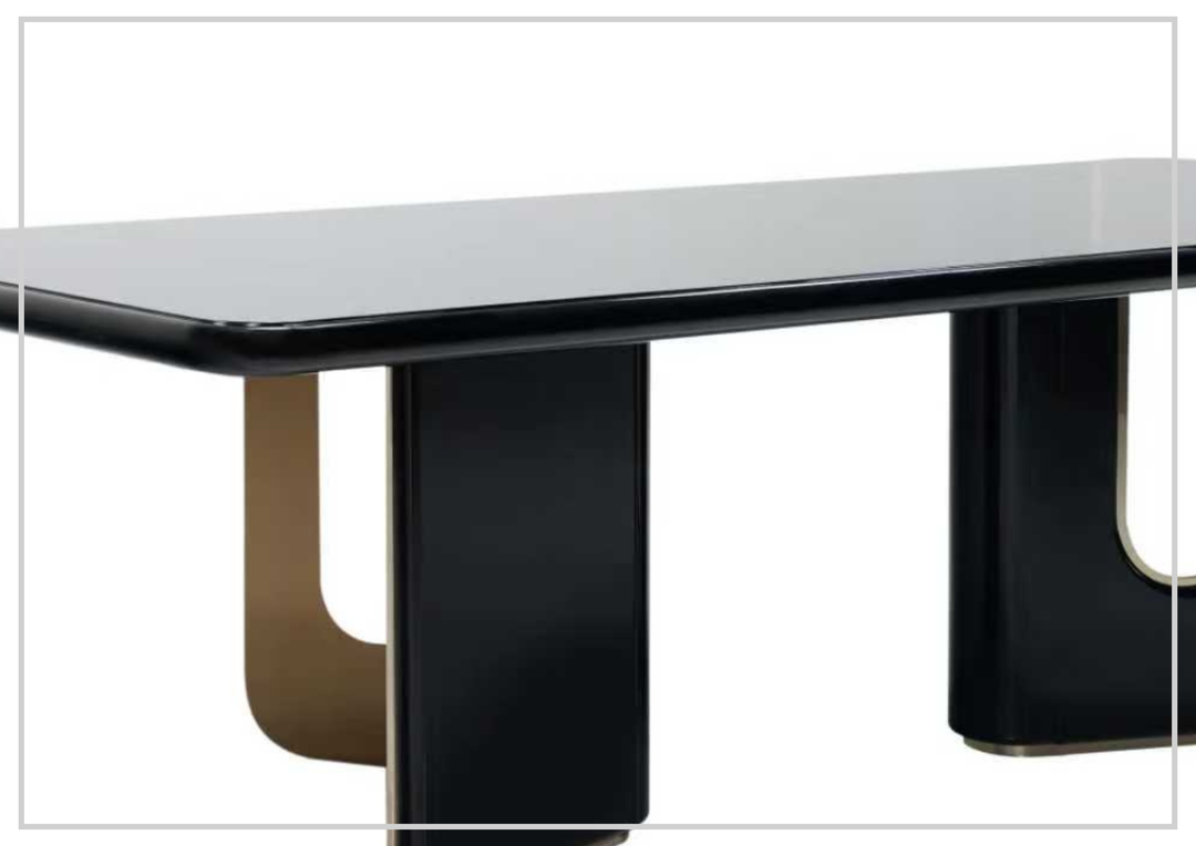 Klaussner Alessio Wooden Dining Table In Black - SOFABED