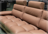 Klaussner Altavion Leather Deep Seat Comfort 3-Seater Sofa