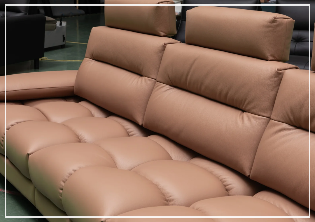 Klaussner Altavion Leather Deep Seat Comfort 3-Seater Sofa