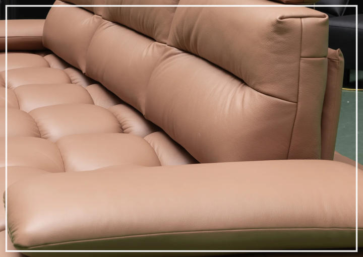 Klaussner Altavion Leather Deep Seat Comfort 3-Seater Sofa