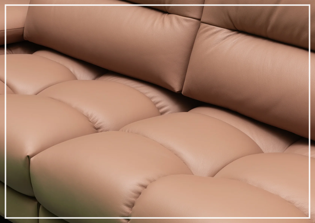 Klaussner Altavion Leather Deep Seat Comfort 3-Seater Sofa